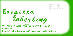 brigitta koberling business card